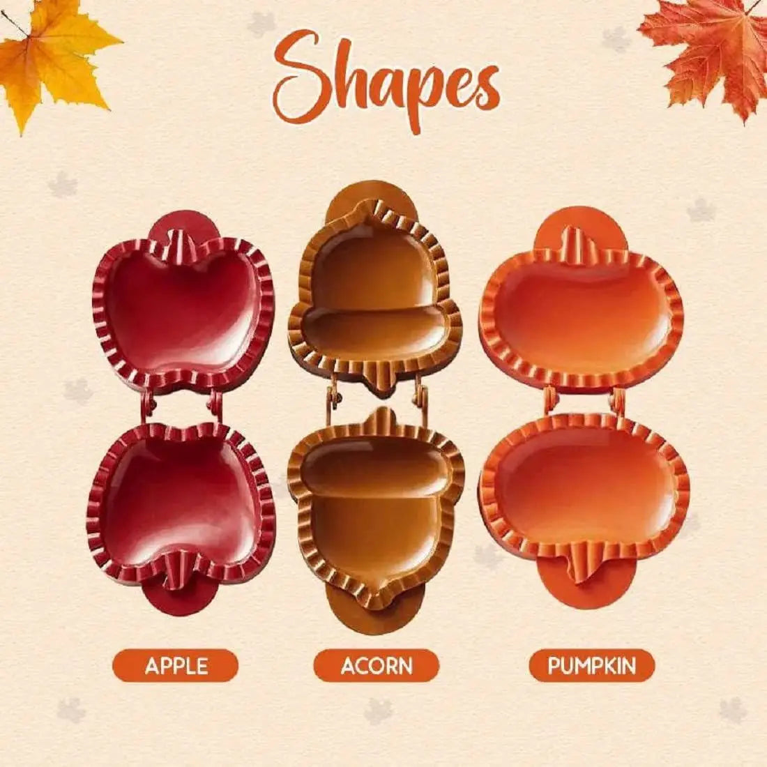 Holiday One-Press Hand Pie Molds (Thanksgiving/Christmas)
