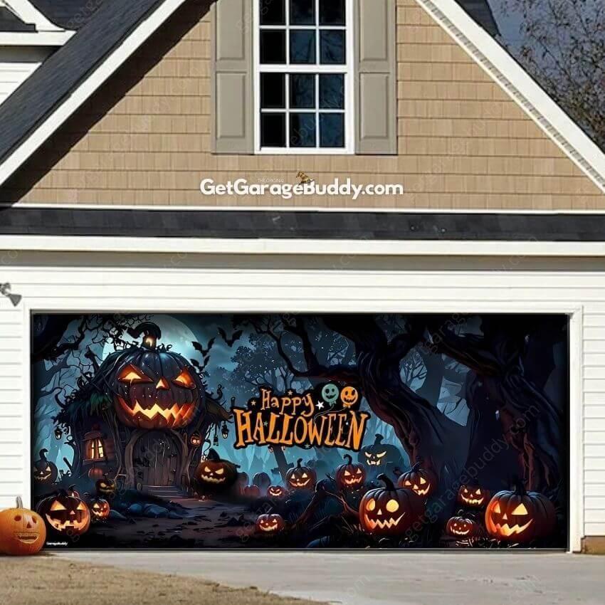 Creepy Garage Buddy Halloween Garage Door Covers