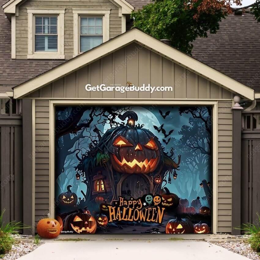 Creepy Garage Buddy Halloween Garage Door Covers