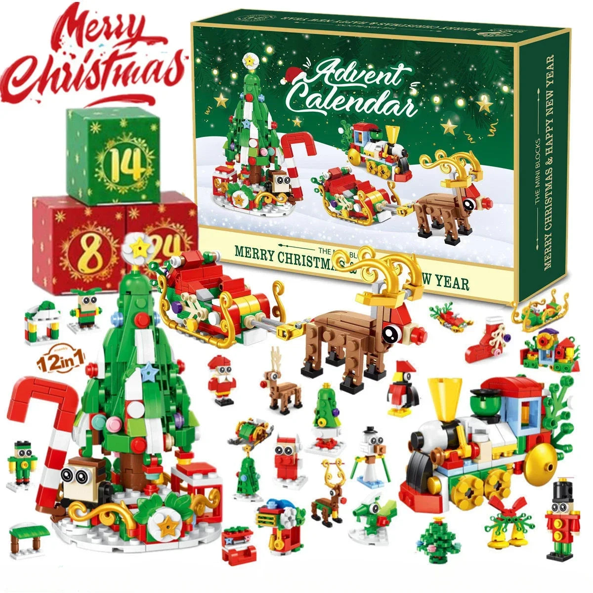 Build-a-Tree Advent Calendar Set for Christmas 2024"