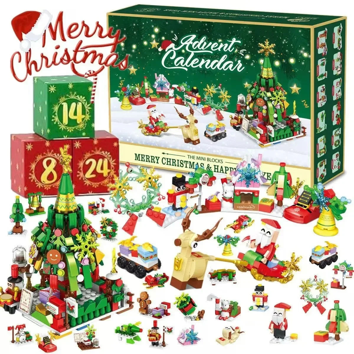 Build-a-Tree Advent Calendar Set for Christmas 2024"