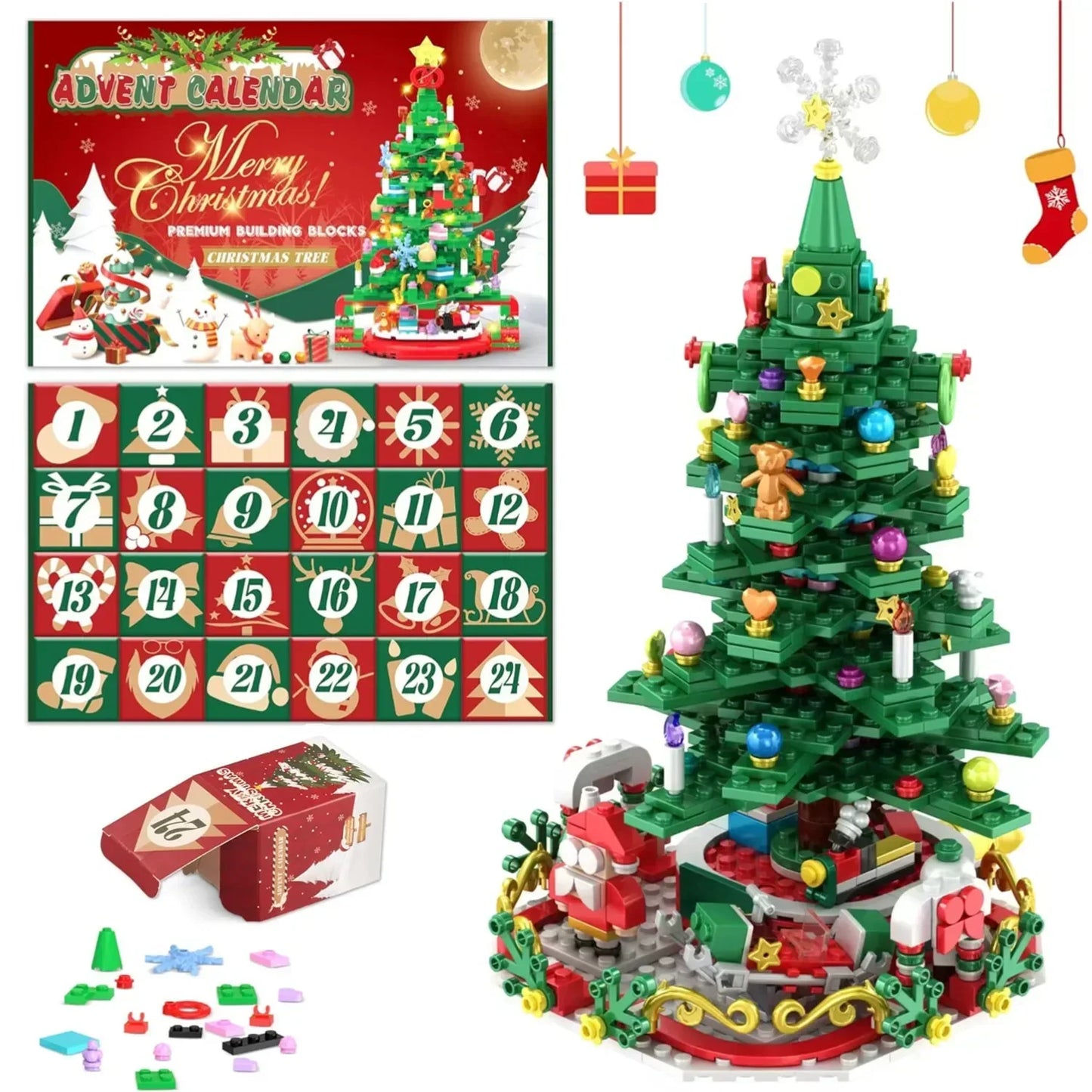 Build-a-Tree Advent Calendar Set for Christmas 2024"