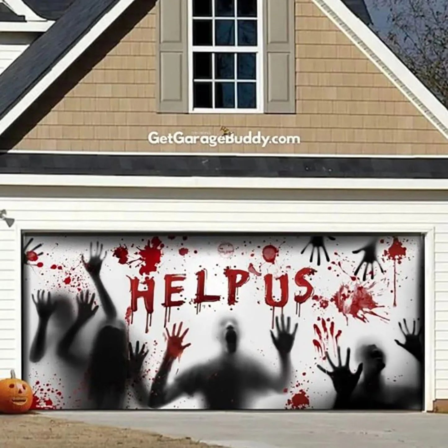 Creepy Garage Buddy Halloween Garage Door Covers