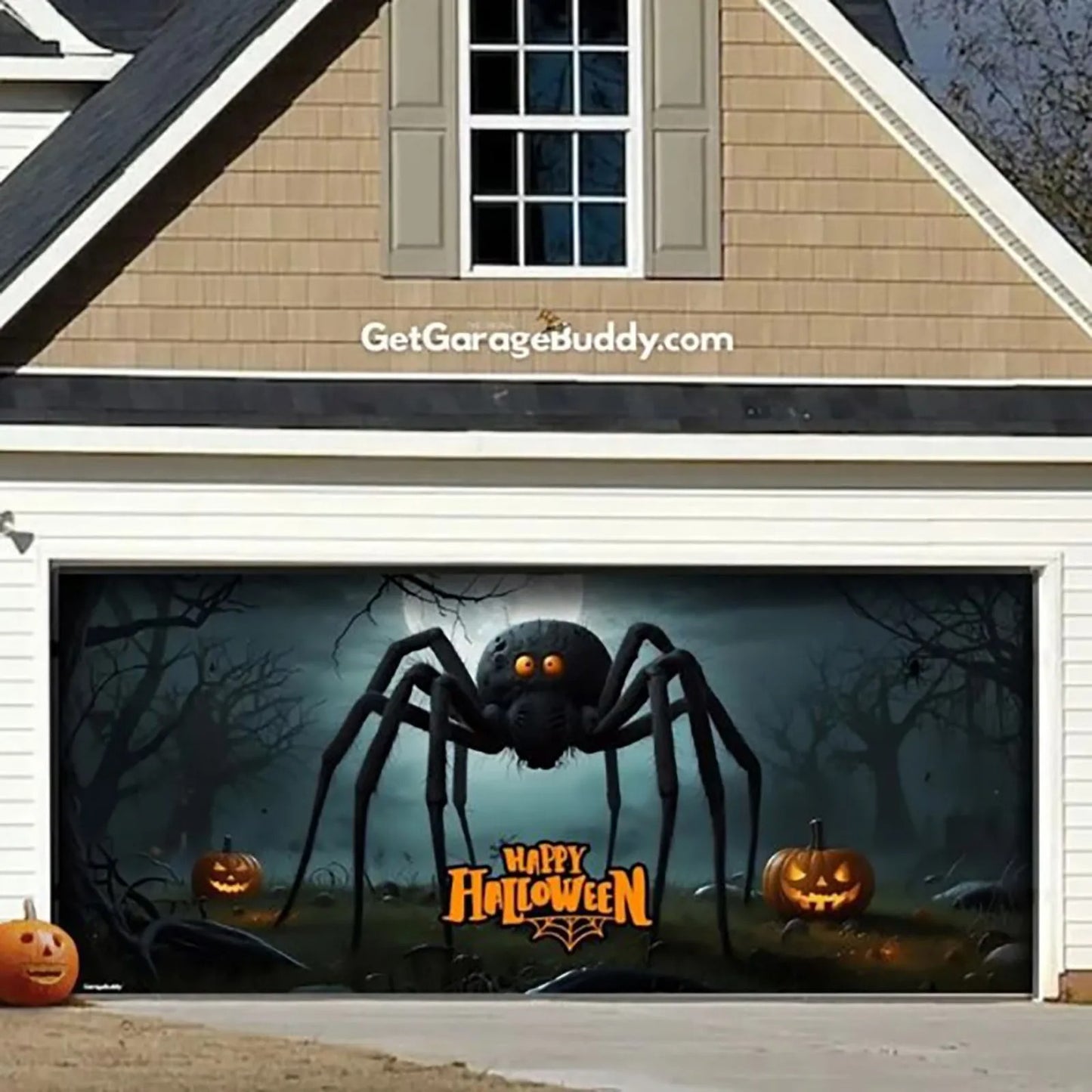 Creepy Garage Buddy Halloween Garage Door Covers