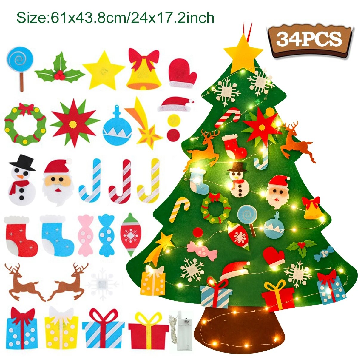 DIY Kids Felt Christmas Tree