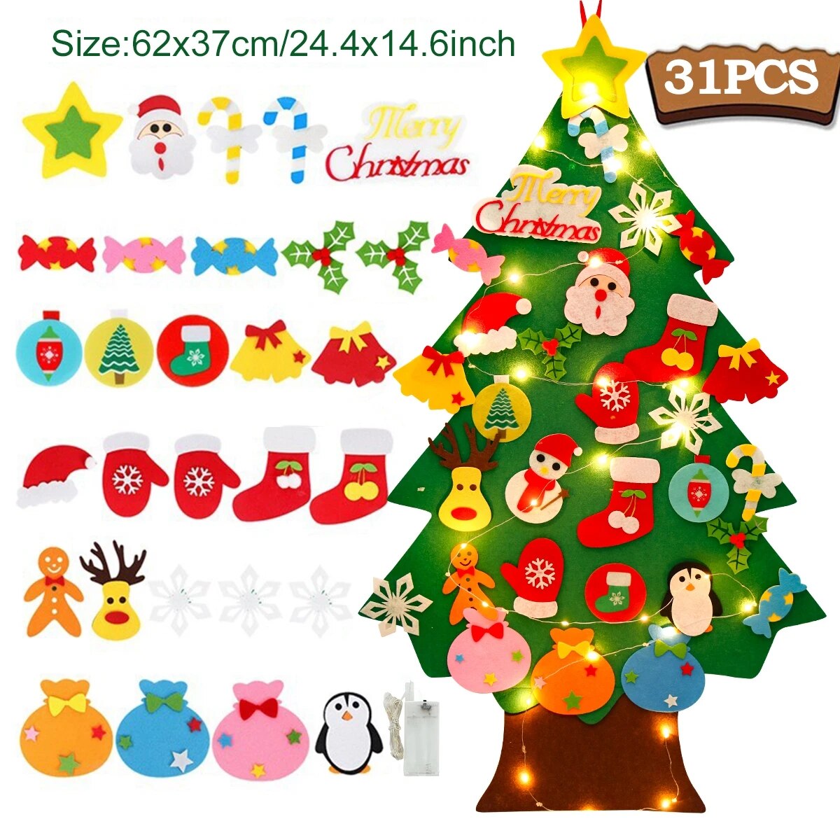 DIY Kids Felt Christmas Tree
