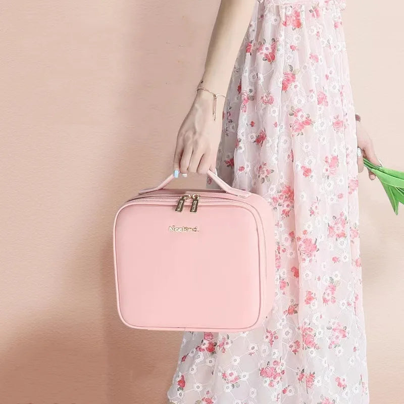 GlamourBox Lighted Travel Makeup Case