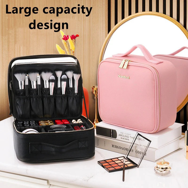 GlamourBox Lighted Travel Makeup Case