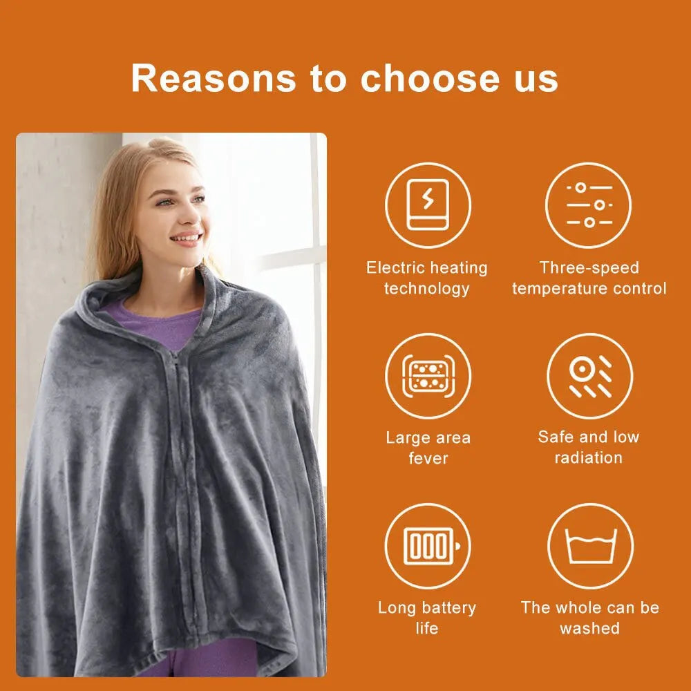 CozyHeat USB Velvet Warmth Wrap