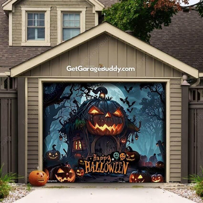 Creepy Garage Buddy Halloween Garage Door Covers