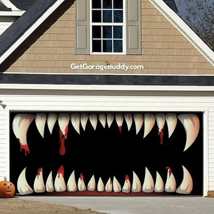 Creepy Garage Buddy Halloween Garage Door Covers