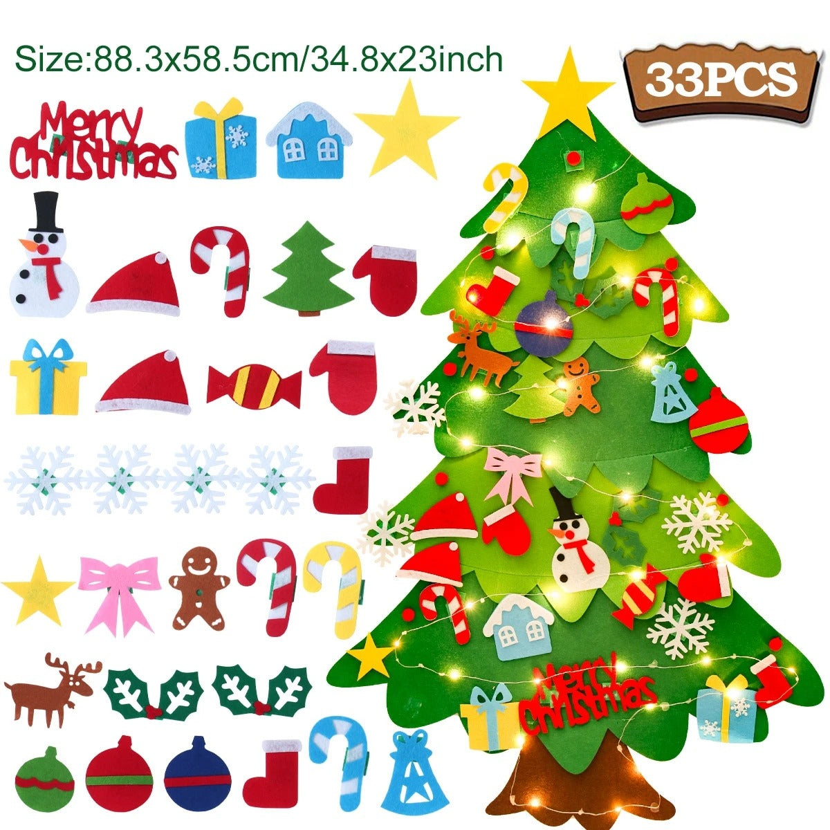 DIY Kids Felt Christmas Tree