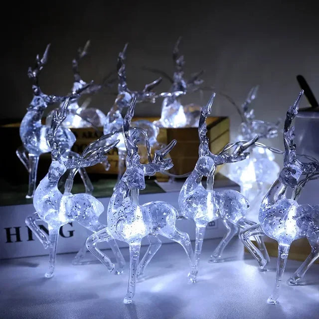 Santa's Glow: Festive Curtain Lights