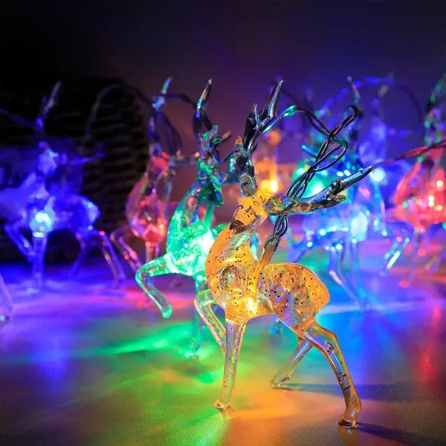 Santa's Glow: Festive Curtain Lights