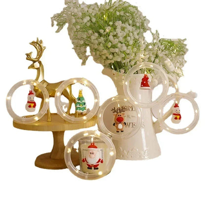 Santa's Glow: Festive Curtain Lights