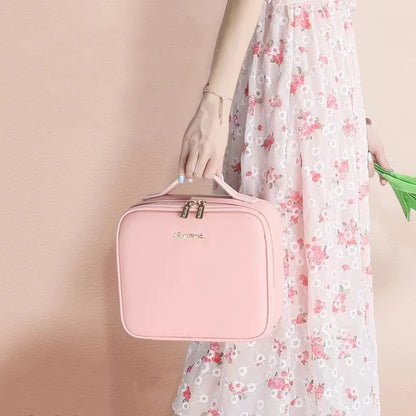 GlamourBox Lighted Travel Makeup Case