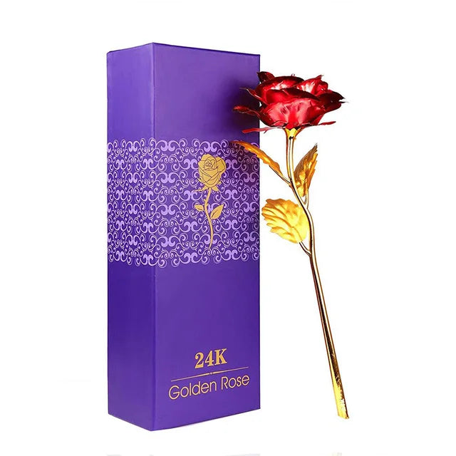 Eternal Blossom Gold-Plated Rose