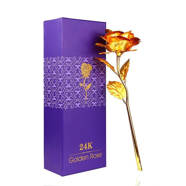 Eternal Blossom Gold-Plated Rose